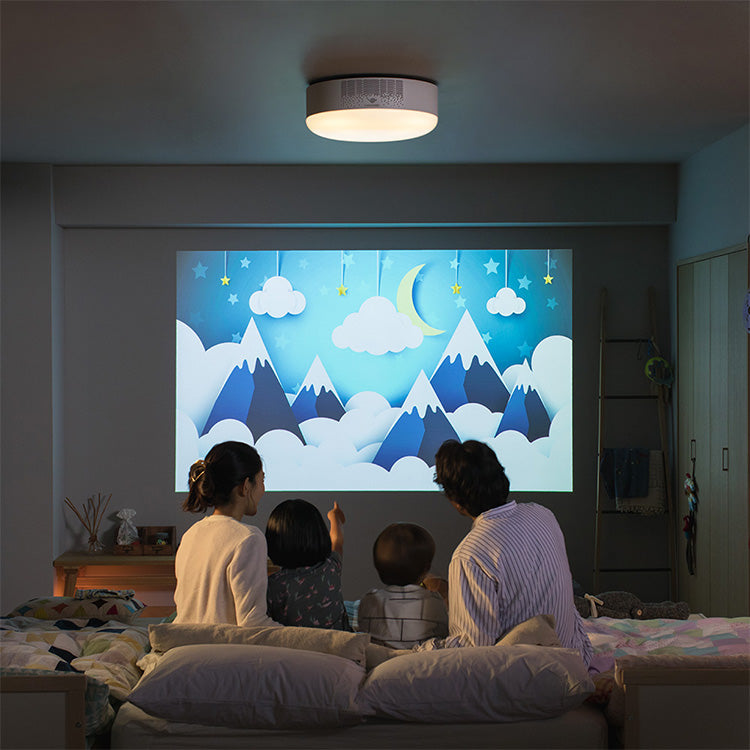 Aladdin X2 Plus(アラジン エックスツー プラス) 迫力の大画面で豊富なコンテンツを視聴できる照明一体型3in1プロジェクター