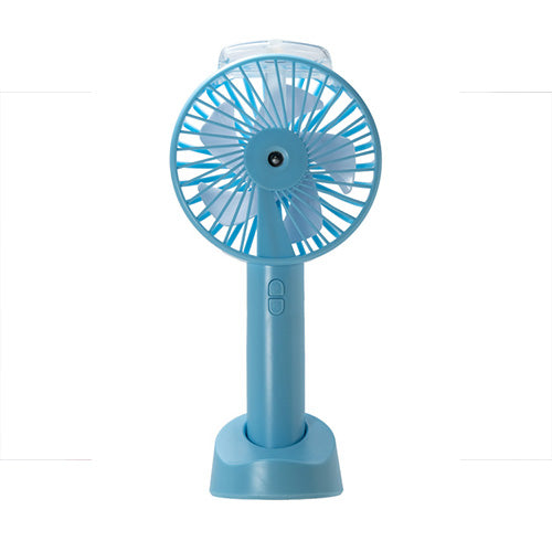 手持ちと卓上置きの2Way ミストハンディファン スタンド付き